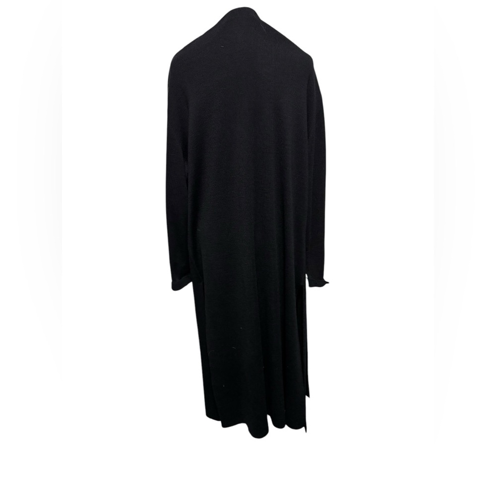 Vintage Maggie Shepherd Long Black Wool Knit Cardigan Duster. Size M. EUC - Picture 8 of 8